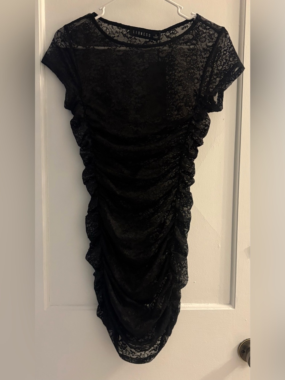 Lioness Beguile Sheer Lace Mini Dress Size Small NWT